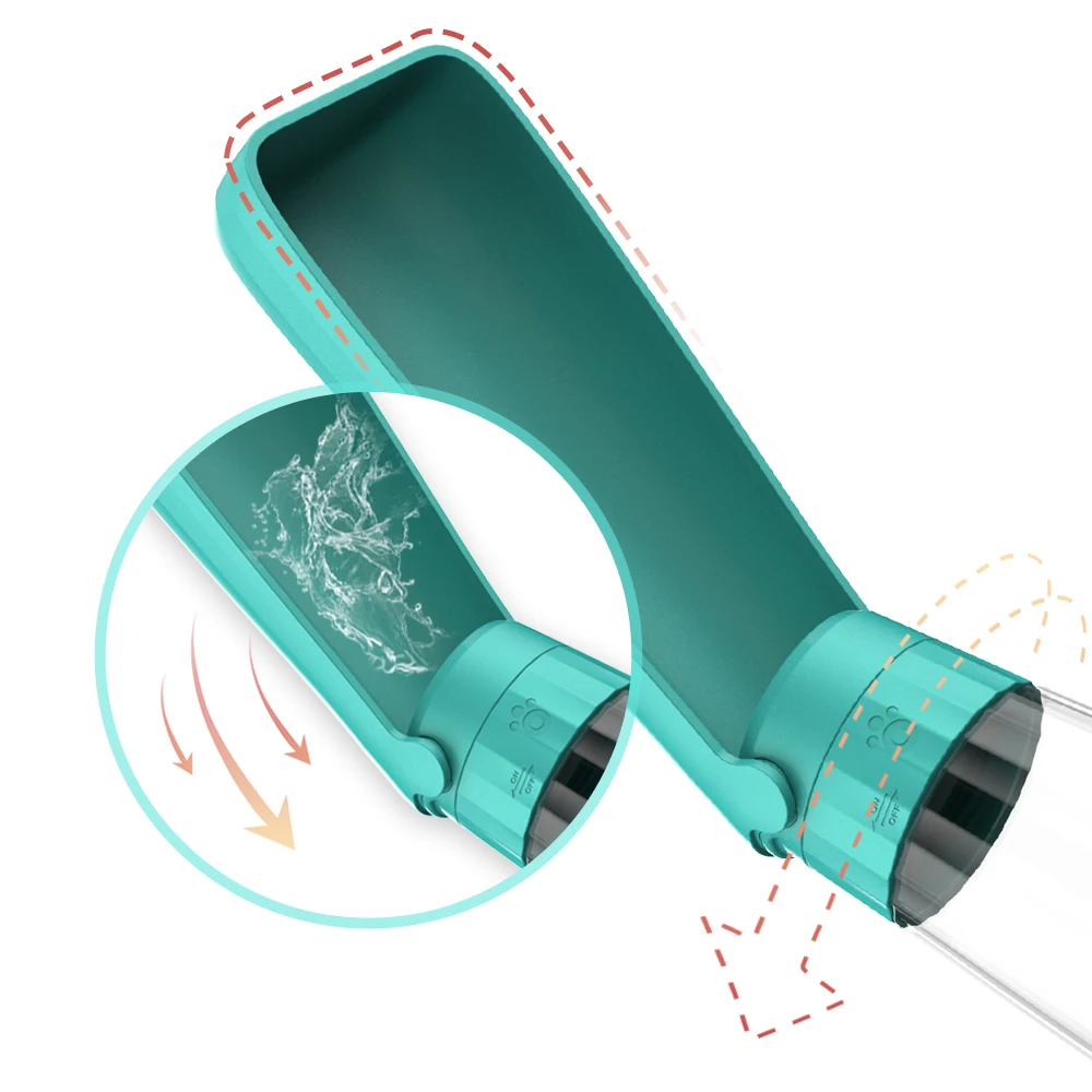 Bouteille d’eau portable pour chien – Gourde anti-fuite pour promenade – Image 4