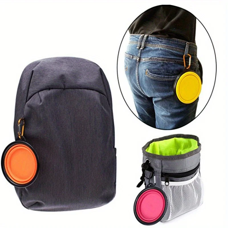 Gamelle pliable de voyage avec mousqueton – Accessoire randonnée chien – Image 12